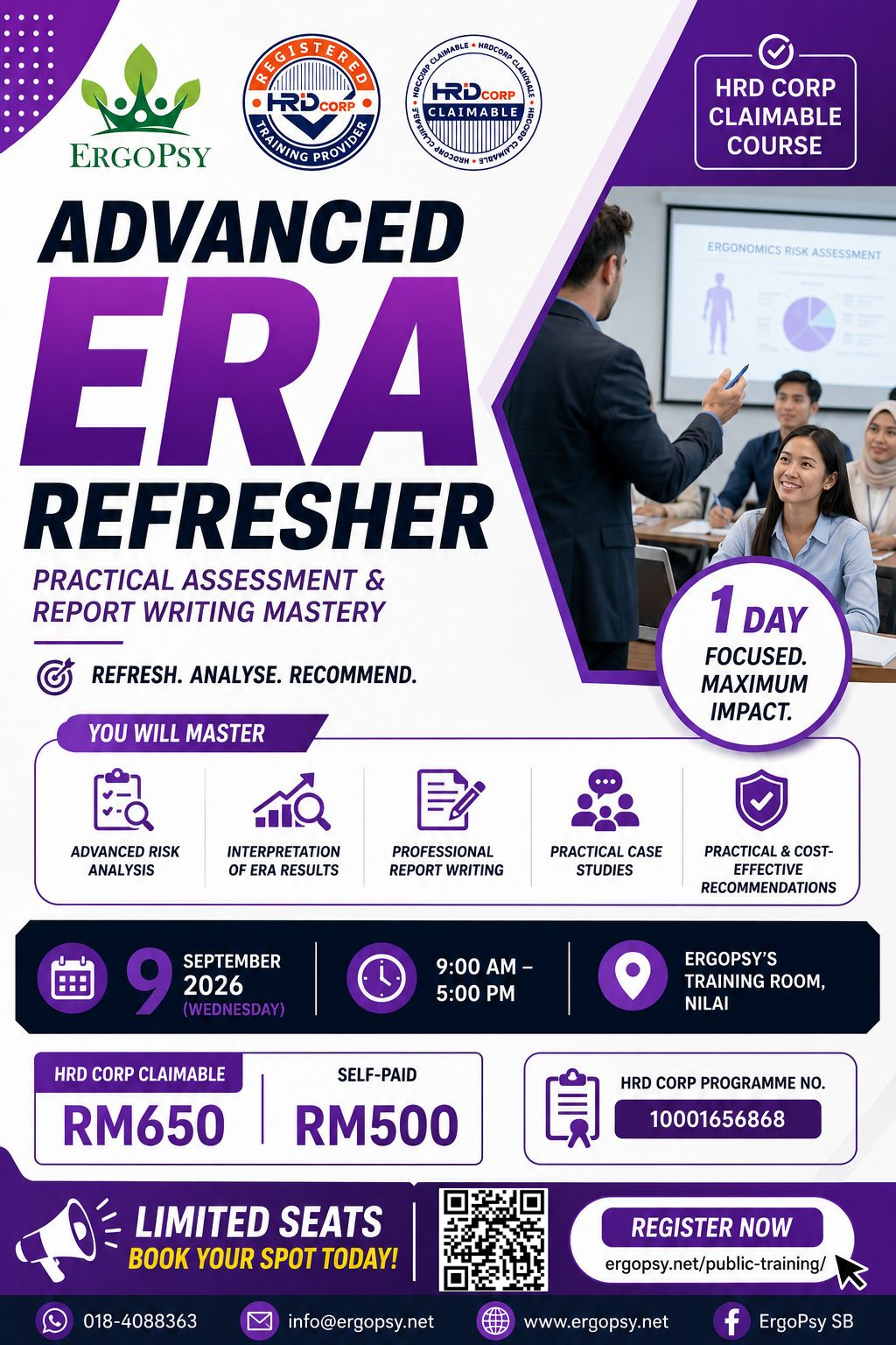 9 September 2026: Advanced ERA Refresher – Practical Assessment & Report Writing Mastery