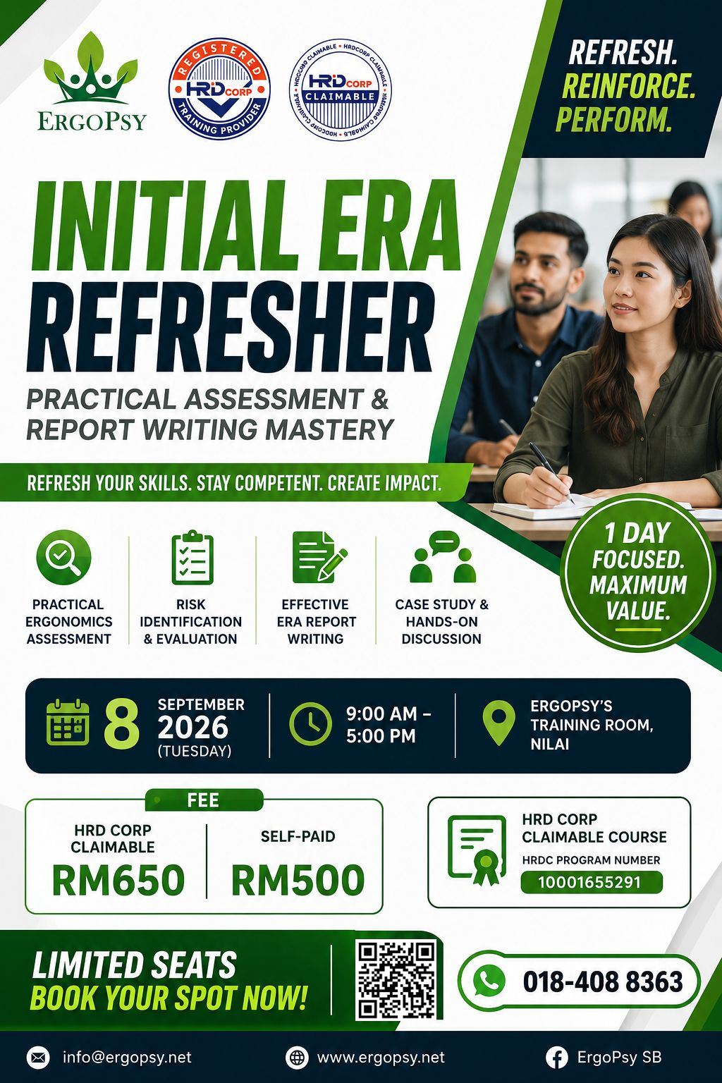 8 September 2026: Initial ERA Refresher – Practical Assessment & Report Writing Mastery