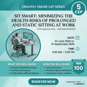 Sit Smart: Minimizing the Health Risks of Prolonged and Static Sitting at Work (5 CEP)