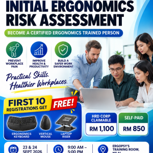 23 - 24 September 2026: Initial Ergonomics Risk Assessment Training